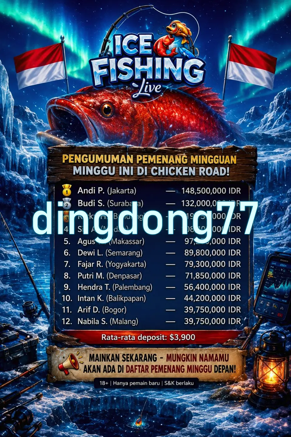 dingdong77 Tangkapan Layar - APK Resmi